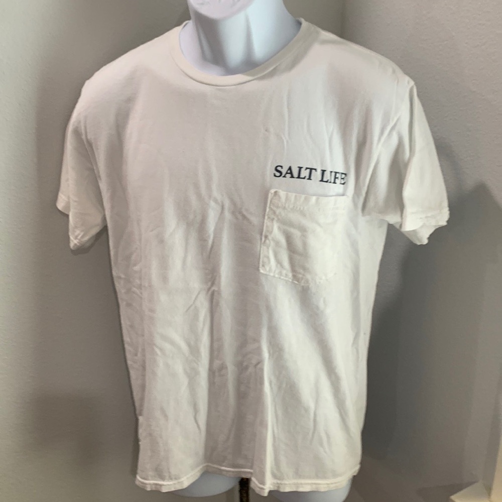 Salt Life On Salt Time‎ T Shirt Size Med White